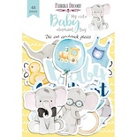Набор высечек коллекция My cute Baby elephant boy 44 шт, ТМ Фабрика Декора