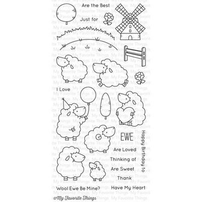 Акриловый штамп My Favorite Things - BB Ewe Are the Best, 26 шт.