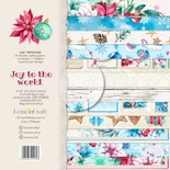Набор скрапбумаги LemonCraft - Joy to the world, 15х15 см, двусторонняя