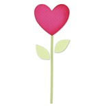 Лезвие Sizzix - Bigz Die - Heart, Stem & Leaves
