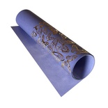 Отрез кожзама с тиснением  золотой фольгой Golden Butterflies Lavender, 50см х 25см, ТМ Фабрика Декора
