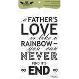 Акриловый штамп Lesia Zgharda TA082 A fathers love..., размер 4,1х6,6 см