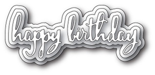 Нож для вырубки от Poppystamps - Spectacular Happy Birthday