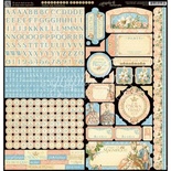 Наклейки Graphic 45 - Gilded Lily - Stickers, 30х30 см.