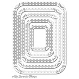 Лезвие My Favorite Things - Die-namics Inside & Out Stitched Rounded Rectangle STAX, 5 шт.