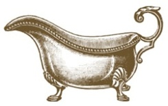 Акриловый штамп K014 Соусник, размер 4,3 * 2,8 см
