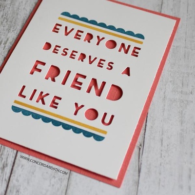 Набор штампов от Concord & 9th - Friend Like You Borders stamp set,  4 шт.