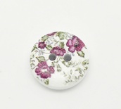 Деревянная пуговица Multicolor Flower B17602, диаметр 15 мм, 1 шт.