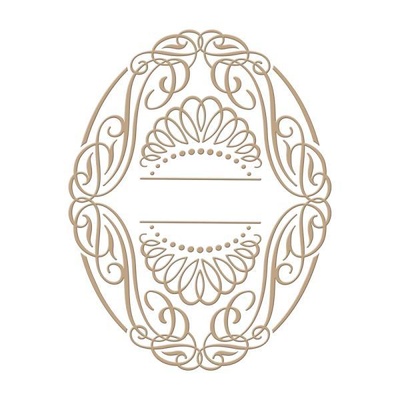 Пластины для фольгирования от Spellbinders - Elegant Oval