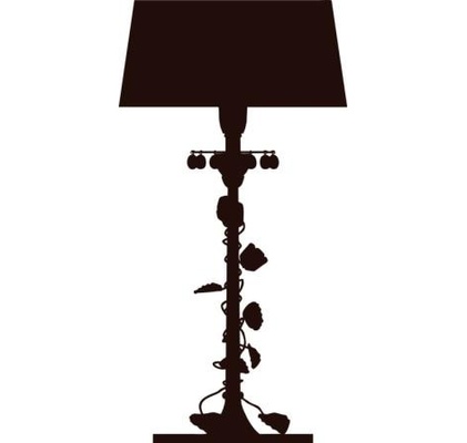 Акриловый штамп Floor lamp Лампа, размер 3,2 * 6,2 см