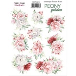 Набір наліпок (стікерів) 9 шт. Peony garden 213, ТМ Фабрика Декору