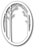 Ножи от Memory Box - Forest Oval Frame craft die