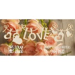Чипборд ScrapBox - Надпись Love на веревочке