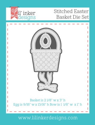 Нож для вырубки от Lil' Inker Designs - Stitched Easter Basket Die Set