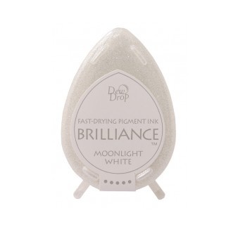 Чернила для штампинга Tsukineko - Brilliance Dew Drops Moonlight White