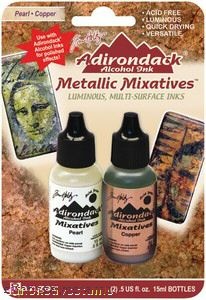 Алкогольные чернила Ranger - Pearl/Copper Metallic Mixative, 2 шт.