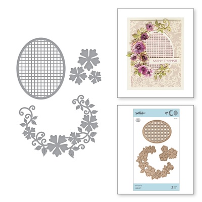 Ножи от Spellbinders - Floral Oval