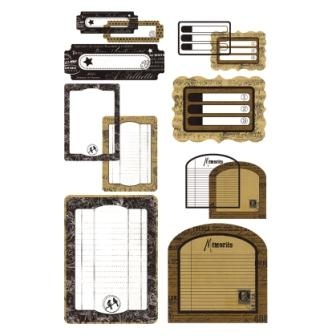 Набор карточек для журналинга с веллумом от BasicGrey -  Basic Kraft - Journaling Transparencies - Take Note