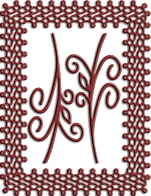 Рамка Japanese Lace and Flourish от Cheery Lynn Designs