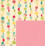 Лист двусторонней скрапбумаги от October Afternoon - “Sidewalks” Collection - Marbles, 30х30