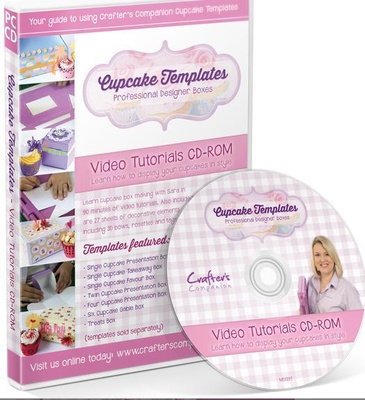 Диск с видео-мастер классами от Crafters Companion -Cupcake Templates Collection - Video Tutorials CD-ROM