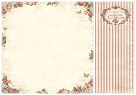 Лист двусторонней бумаги от Pion Design - Rose frame - From my Heart II, 30х30