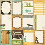 Лист двусторонней скрапбумаги от Echo Park - Paper This and That Cards