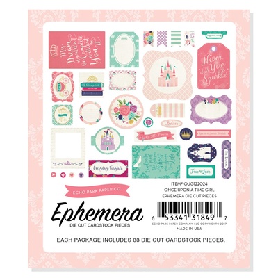 Высечки от Echo Park - Once Upon A Time Princess - Ephemera