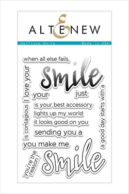 Набор ножей и штампов от Altenew - Halftone Smile Stamp & Die Bundle, 14 штампов +1 нож