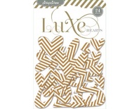 Металлизированный чипборд от Pink Paislee - Luxe Collection - Chipboard Hearts