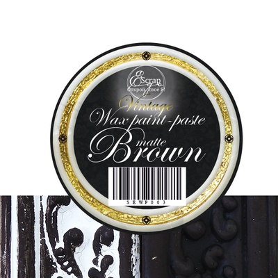 Краска с эффектом патины - Brown matte, 30 ml