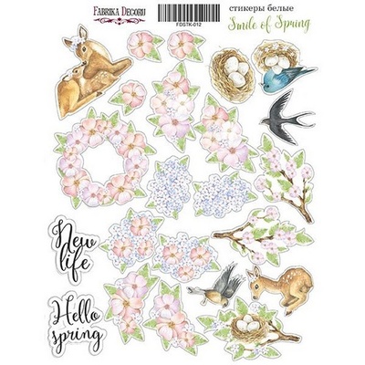 Набор наклеек Smile of spring, ТМ Фабрика Декора