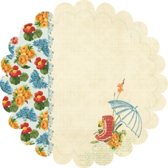 Лист скрапбумаги Webster's Pages - Spring Market Diecut - размер 30х30 см, фигурный