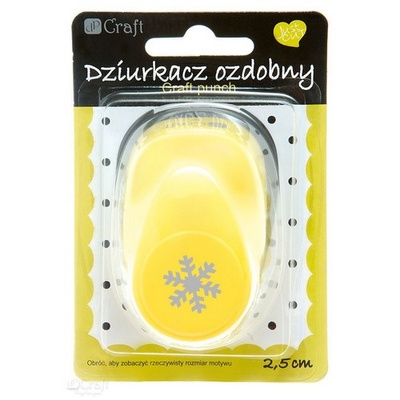 ДЫРОКОЛ ФИГУРНЫЙ 2,5СМ СНЕЖИНКА, TM dpCraft (Dalprint)