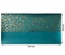 Отрез кожзама с тиснением  золотой фольгой Golden Butterflies Turquoise 50 х 25 см, ТМ Фабрика Декора