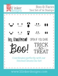 Штампы от Lil' Inker Designs - Boo & Faces Stamps