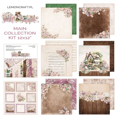 Набір паперу для скрапбукінгу Lemoncraft - Secret Garden, 30.5х30.5 см