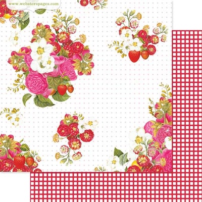Лист скрапбумаги Webster's Pages - Picking Berries, двусторонняя, 30х30 см
