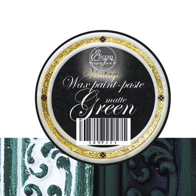 Краска с эффектом патины - Green matte, 30 ml
