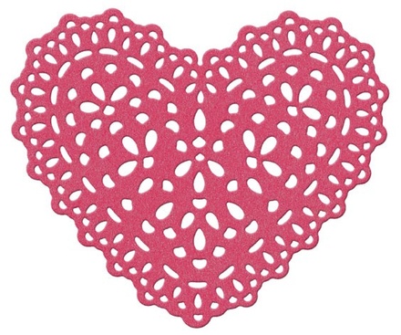 Лезвие Lifestyle Crafts - QuicKutz - Heart doily