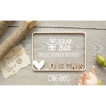Чипборд ScrapBox - Рамка тонкая Love This