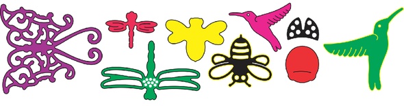 Лезвия Tiny Things with Wings от Cheery Lynn Designs, 8 шт.