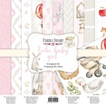 Набор скрапбумаги Boho Baby Girl 20x20см, ТМ Фабрика Декору