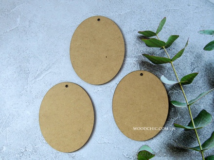 Заготовка для декорирования от WOODchic - "Овал", 9.5х9.5 см