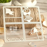 Чипборд ScrapBox - Карточка Project Life набор из 4-х шт. PL-044