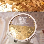 Мини вырубка TM ScrapBox - золотая Qb-006