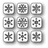 Ножи от Poppystamps - Snowflake Tabs craft die