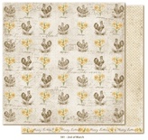 Двусторонний лист скрапбумаги от Maja Design - Vintage Spring Basics - 2nd of March