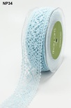 Вязаное кружево Light Blue, ширина 3,8 см, длина 90 см, цвет голубой