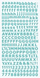 Наклейки від Kaisercraft - Alpha Stickers - Sea Breeze, 15,2x30,5 см, 1 аркуш